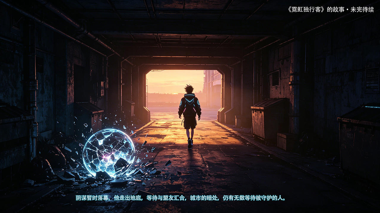 霓虹独行客・第二篇章《破碎讯号》（图ZNDA5MDAwODA0） - AI作品 - 站酷设计师奇乐多原创素材 - 站酷ZCOOL