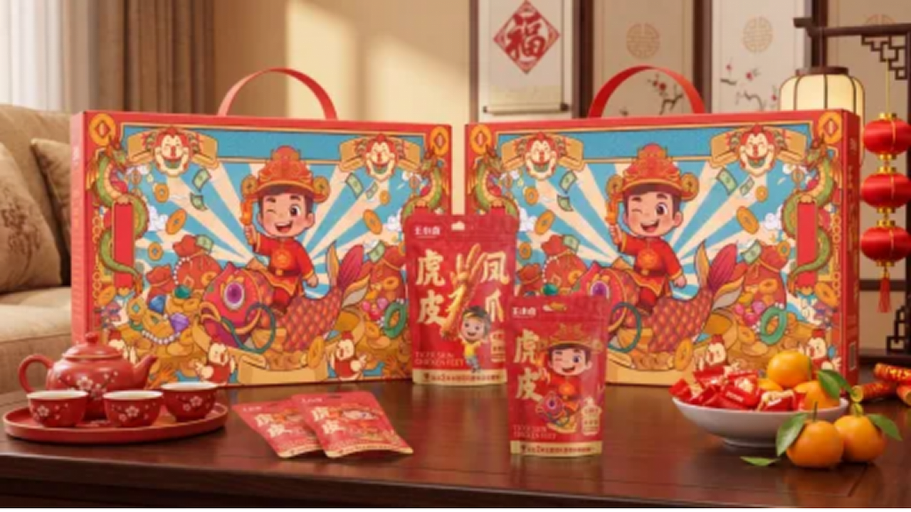 一爪捞万金-王小卤抓财手新年礼盒包装设计(图ZNDA5MDIzNjky) - 包装 - 站酷设计师Z666259147原创素材 - 站酷ZCOOL