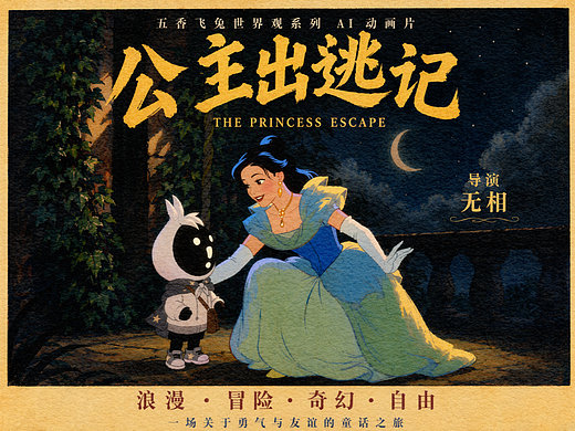 五香飞兔世界观系列AI动画片丨公主出逃记