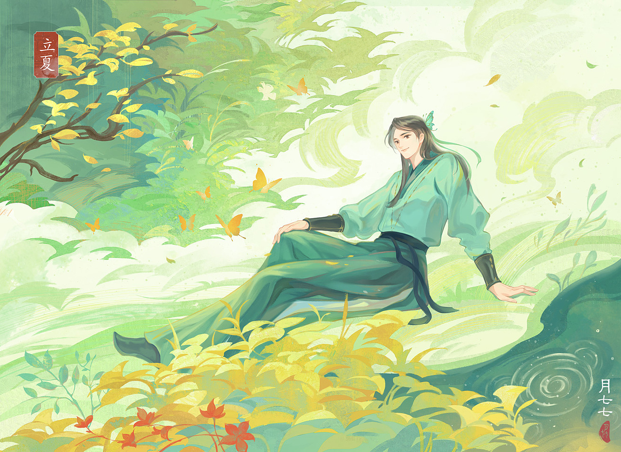 二十四节气 | 夏季篇（图ZNDA5MDM3MDY4） - 艺术插画 - 站酷设计师月七七_原创素材 - 站酷ZCOOL