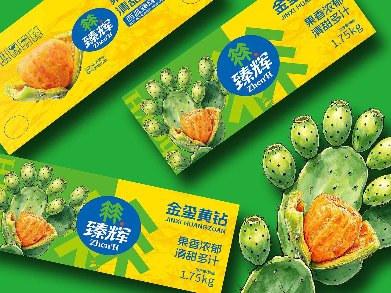 臻辉×金玺黄钻 包装设计（已商用）（图ZNDA5MDM5Njky） - 包装 - 站酷设计师晨邦创意原创素材 - 站酷ZCOOL