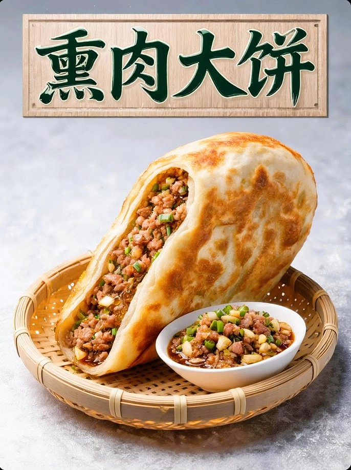 既梦AI设计创意熏肉大饼美食海报提示词AIGC既梦50模型(图ZNDA5MDQwMTE2) - 海报 - 站酷设计师风中的玫瑰耶原创素材 - 站酷ZCOOL