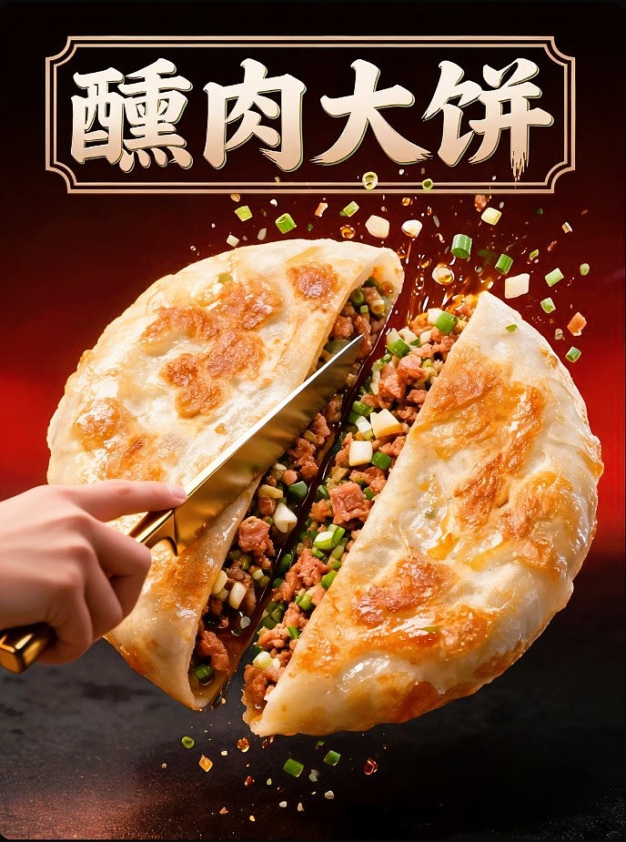 既梦AI设计创意熏肉大饼美食海报提示词AIGC既梦50模型(图ZNDA5MDQwODAw) - 海报 - 站酷设计师风中的玫瑰耶原创素材 - 站酷ZCOOL