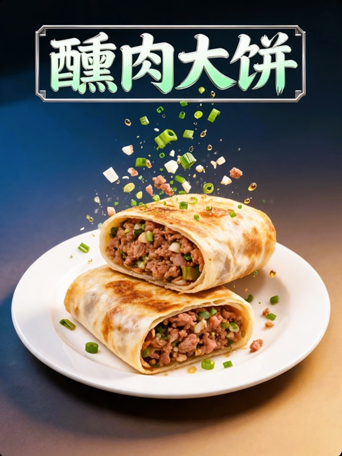 既梦AI设计创意熏肉大饼美食海报提示词AIGC既梦50模型(图ZNDA5MDQwOTMy) - 海报 - 站酷设计师风中的玫瑰耶原创素材 - 站酷ZCOOL