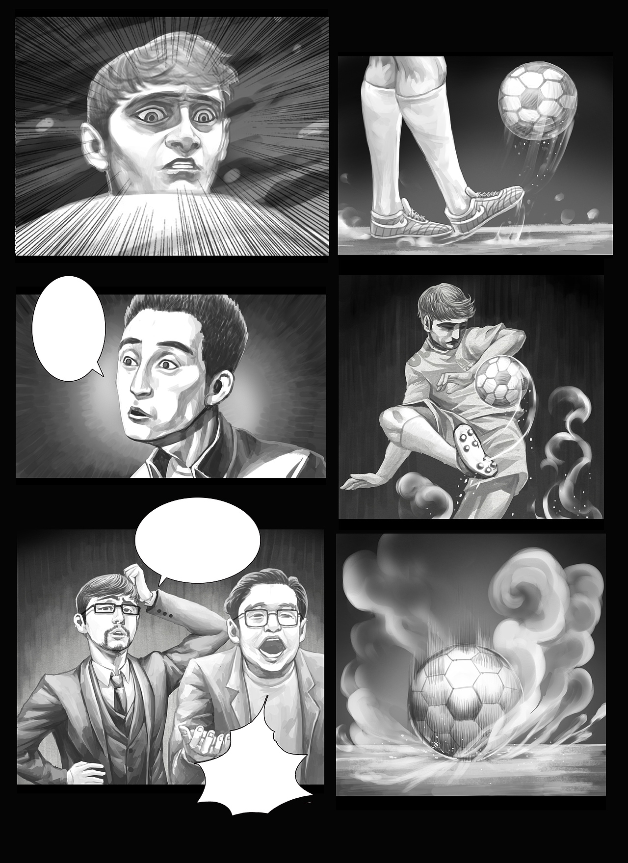 我画过的世界杯漫画（剧情）03（图ZNDA5MDQ1MTE2） - 短篇/格漫 - 站酷设计师fox1号原创素材 - 站酷ZCOOL