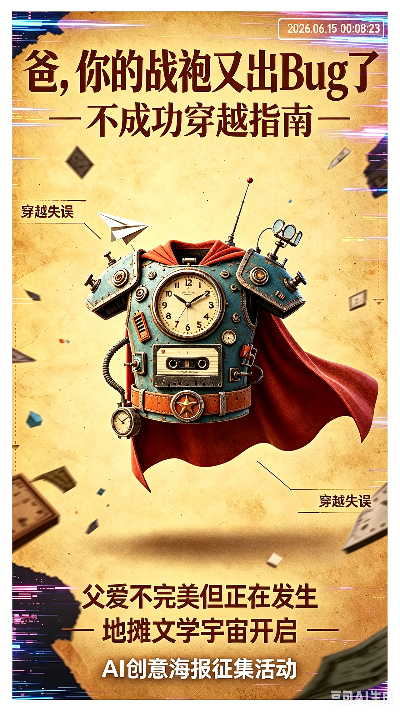 不成功穿越指南(图ZNDA5MDU3Nzg4) - AI作品 - 站酷设计师谢如意原创素材 - 站酷ZCOOL