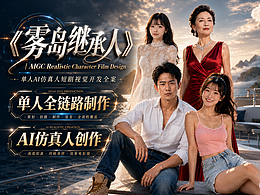 《雾岛继承人》AIGC仿真人短剧视觉开发全案