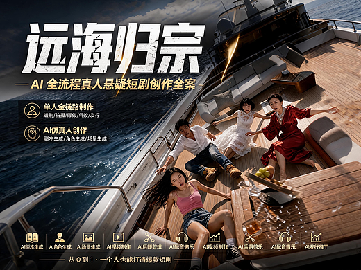 《远海归宗 | AI 全流程真人悬疑短剧创作全案》