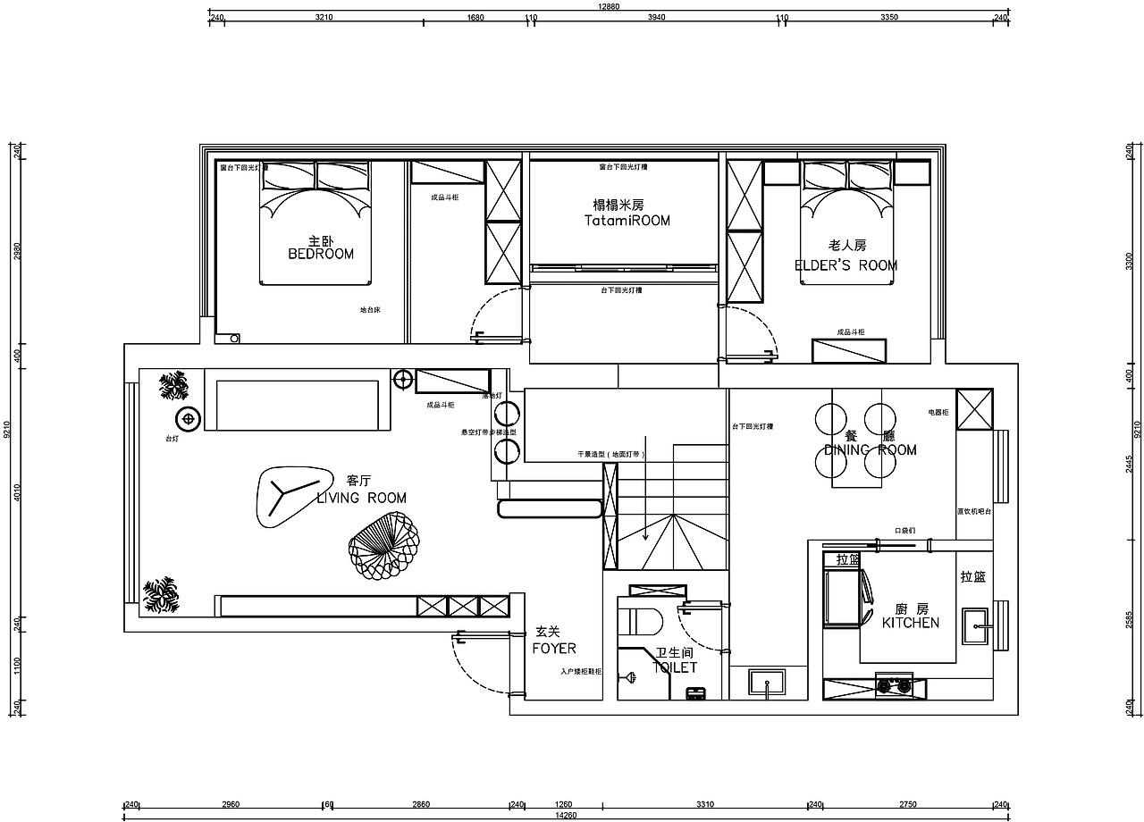 有木设计|成都内金沙150㎡顶跃装修 建筑设计师的家(图ZNDA5MDc0NDg4) - 家装设计 - 站酷设计师成都有木设计原创素材 - 站酷ZCOOL