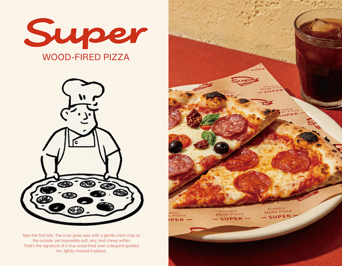 Super Pizza复古美式披萨品牌VIS全案设计（图ZNDA5MDgzOTg0） - 品牌 - 站酷设计师TropiCo椰林设计原创素材 - 站酷ZCOOL