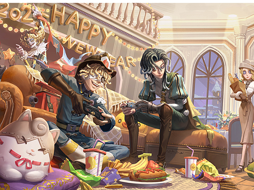 第五人格跨年的一张贺图