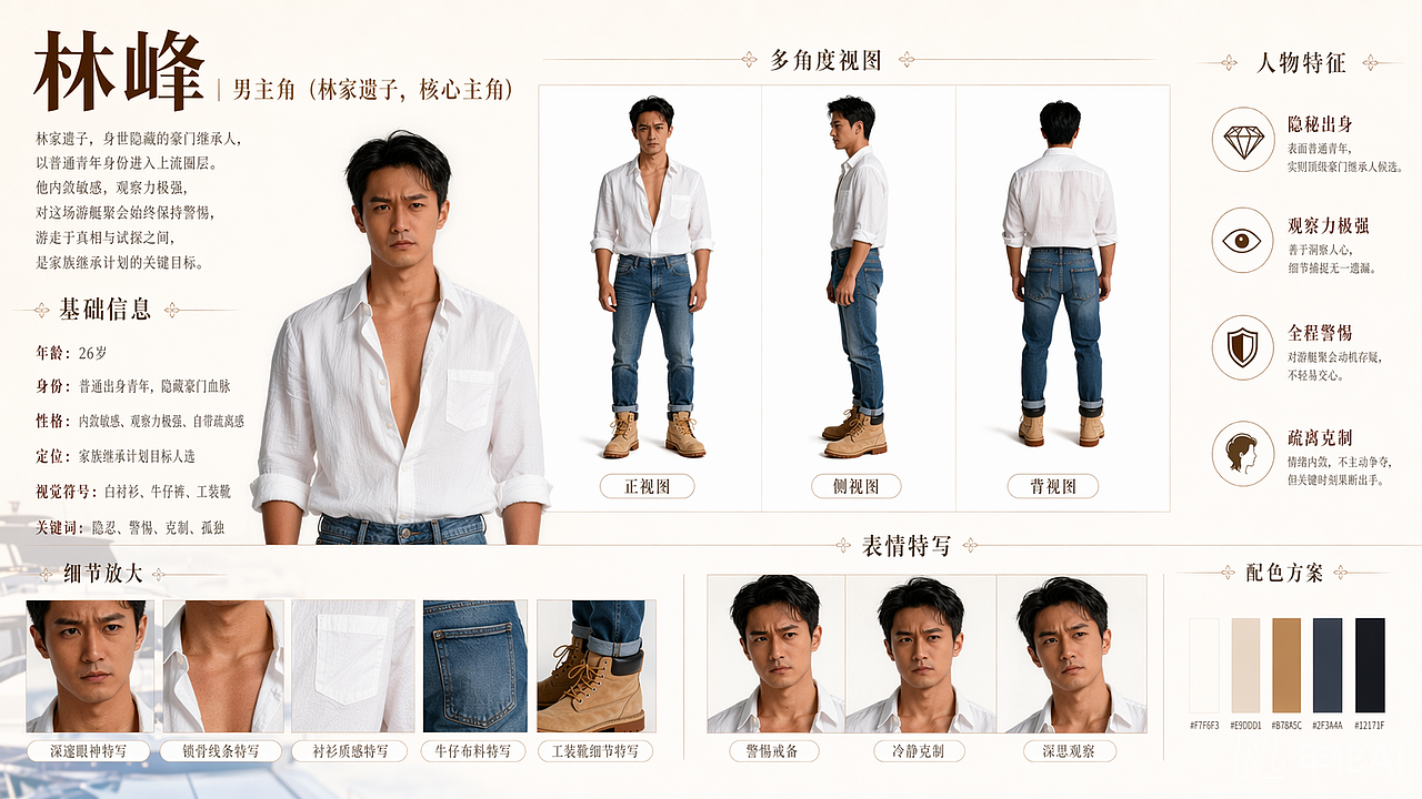 AIGC《雾岛继承》悬疑短剧｜全案视觉设计（图ZNDA5MTA3MTg4） - AI作品 - 站酷设计师随风飘摇的小草原创素材 - 站酷ZCOOL
