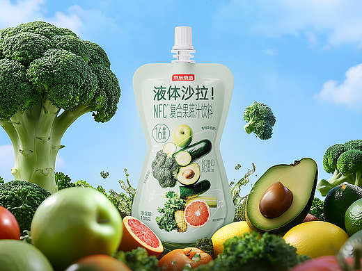 产品AI摄影 I 液体沙拉 ✖ 礼想抱福