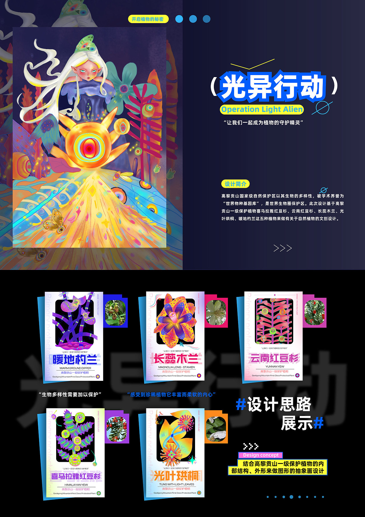 《光异行动》| 植物插画 | 衍生文创品（图ZNDA5MTEyMjcy） - 艺术插画 - 站酷设计师奇观设原创素材 - 站酷ZCOOL