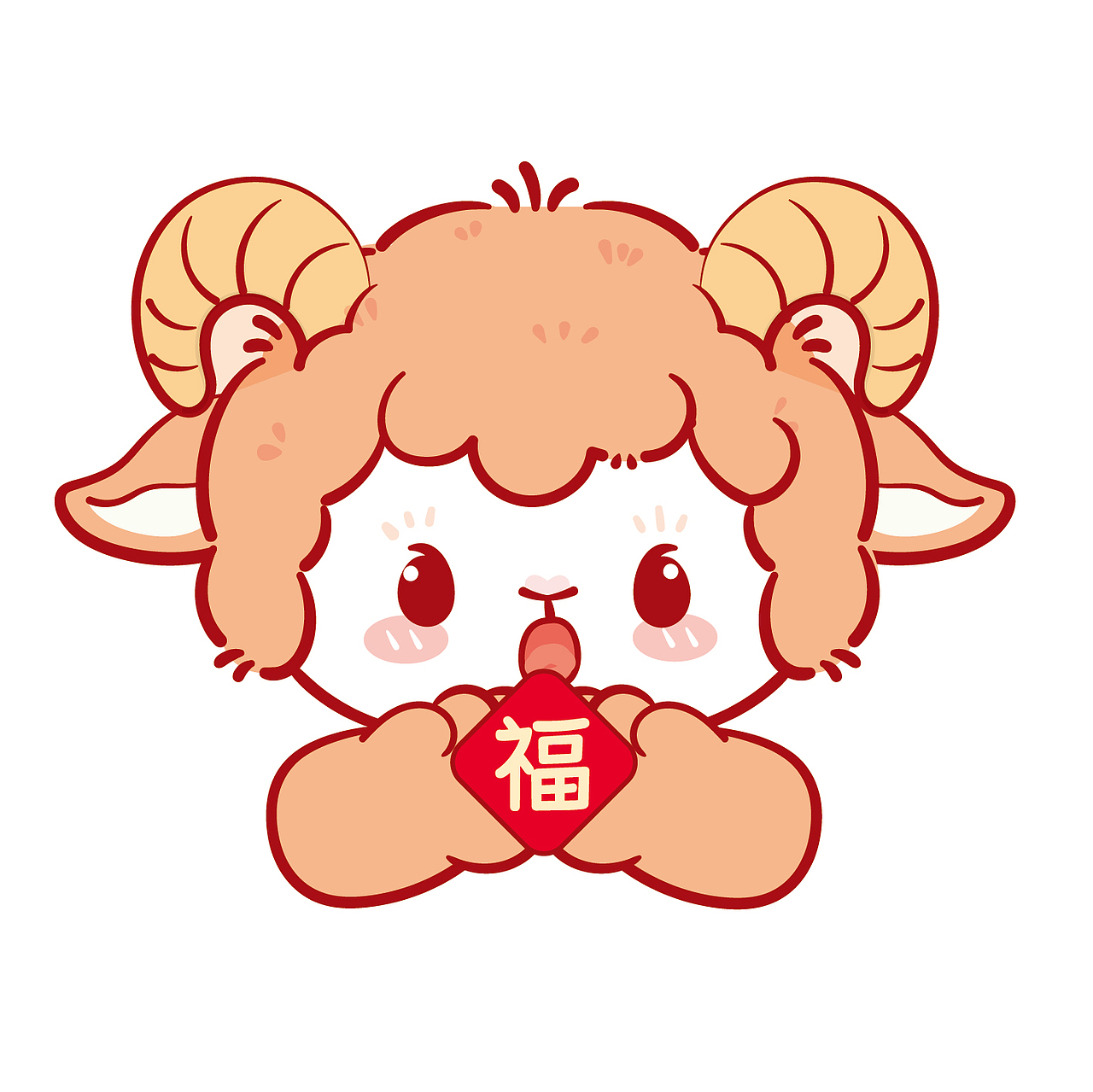可爱的小羊表情包IP卡通插画设计（图ZNDA5MTEzOTQ4） - 商业插画 - 站酷设计师阿茹生肖IP原创素材 - 站酷ZCOOL