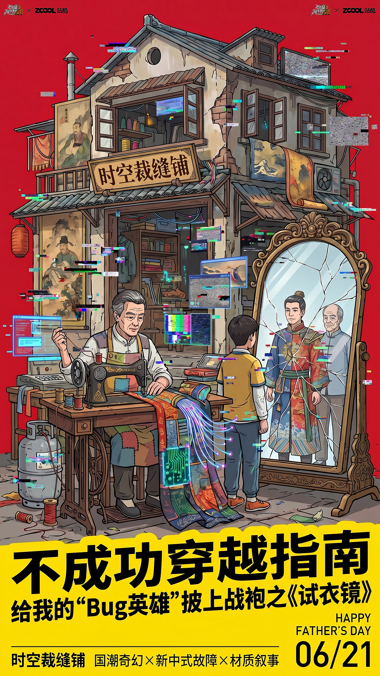 不成功穿越指南之时空裁缝铺（图ZNDA5MTM1NjYw） - AI作品 - 站酷设计师Z666259147原创素材 - 站酷ZCOOL
