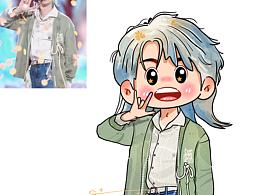 豆豆眼插画｜时代少年团