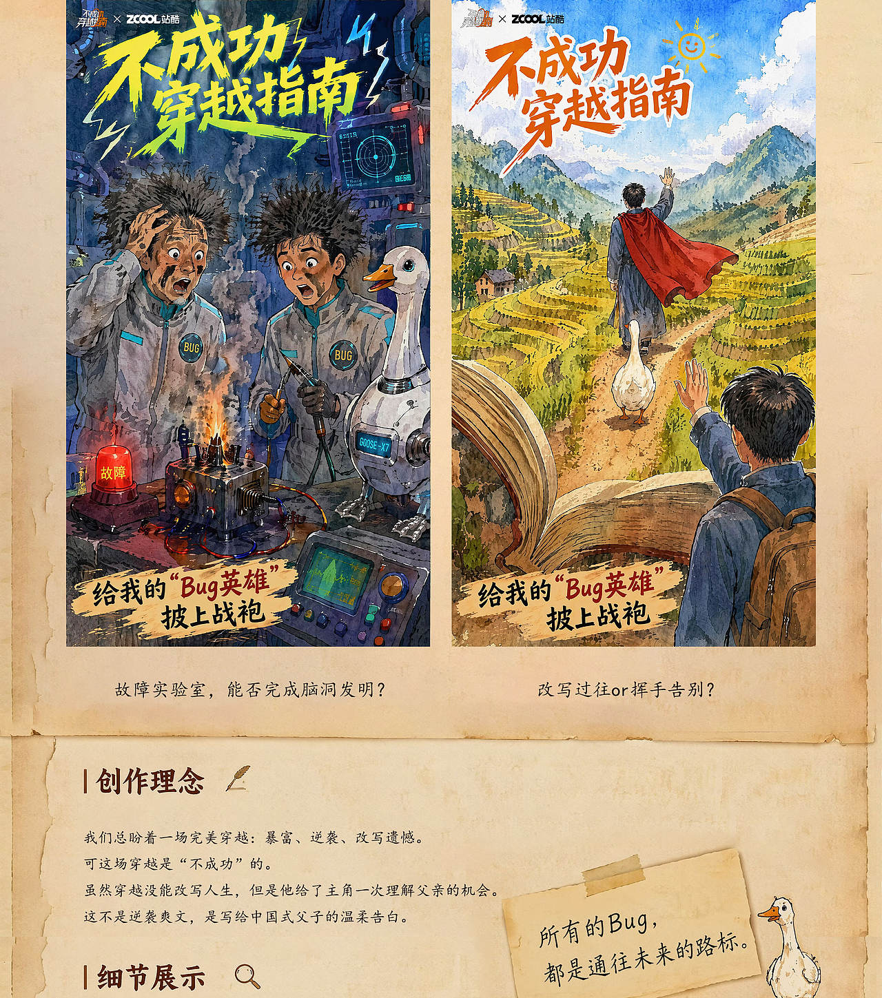 《不成功穿越指南》所有的Bug，都是通往未来的路标（图ZNDA5MTU1NDQ4） - AI作品 - 站酷设计师royi_z原创素材 - 站酷ZCOOL
