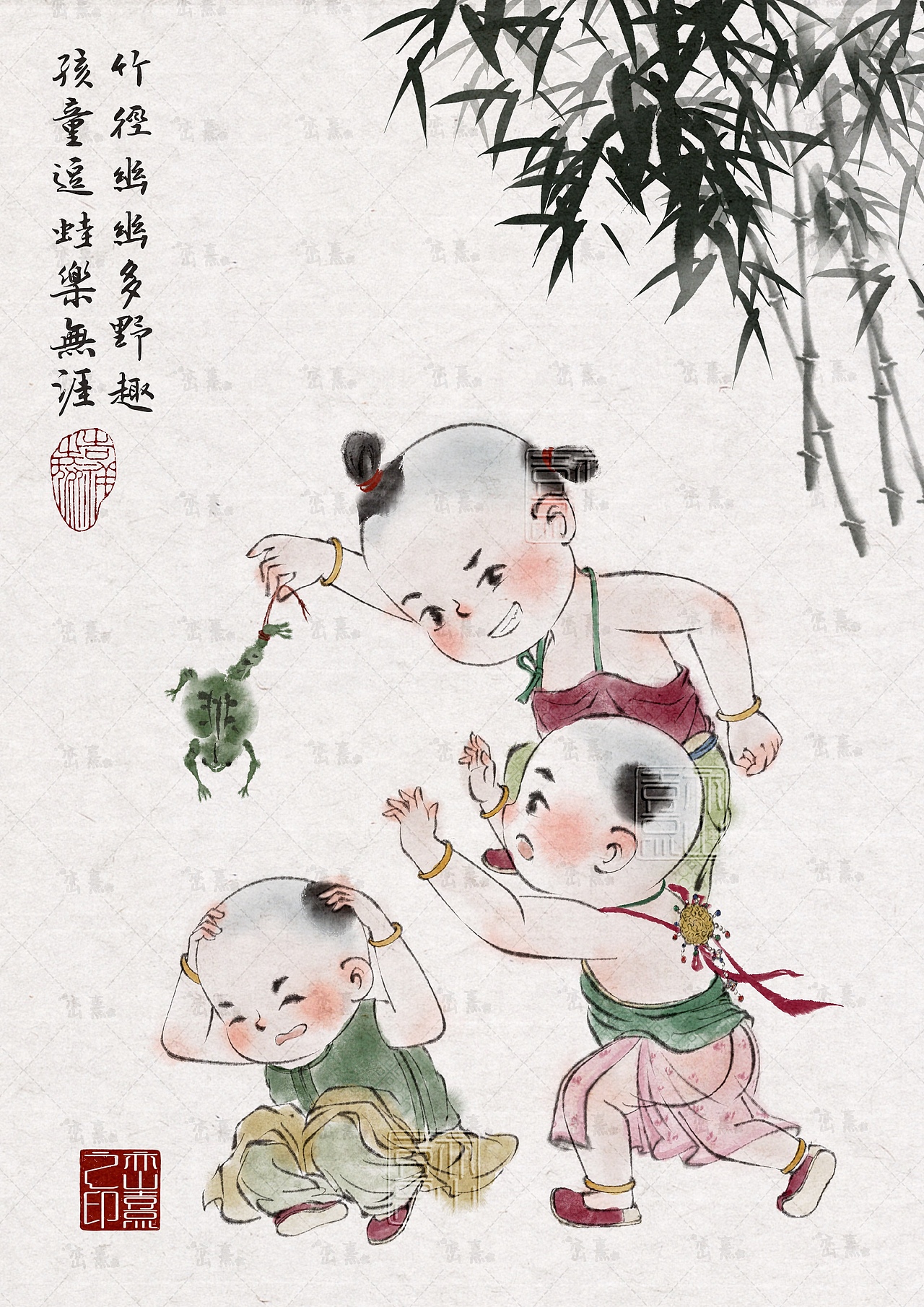 暑假正确打开方式🍉这才是童年该有的样子（图ZNDA5MTU5MTA0） - 儿童插画 - 站酷设计师峦熹原创素材 - 站酷ZCOOL