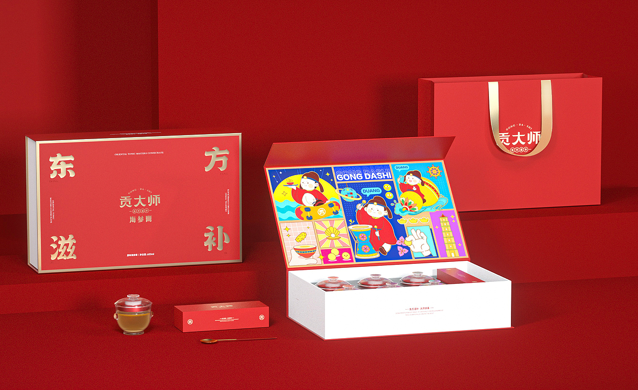 千卓丨《贡大师品牌设计》-东方滋补大师供奉（图ZNDA5MTY1MzQw） - 品牌 - 站酷设计师千卓品牌策划原创素材 - 站酷ZCOOL