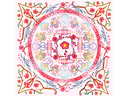 【馥郁蘅芷,四君雅集】花中四君子纹样设计展示