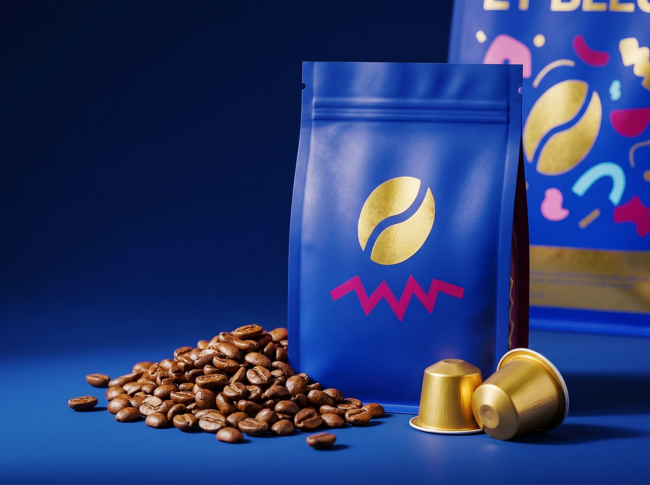 Up-Brands 上游文创|CAFÉ NOIR ET BLEU咖啡品牌设计(图ZNDA5MTgyNTI4) - 品牌 - 站酷设计师上游文创品牌设计原创素材 - 站酷ZCOOL