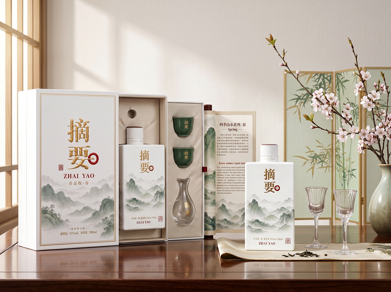 摘要·四季山水系列(图ZNDA5Mzc3MDEy) - 产品 - 站酷设计师茵小杨原创素材 - 站酷ZCOOL