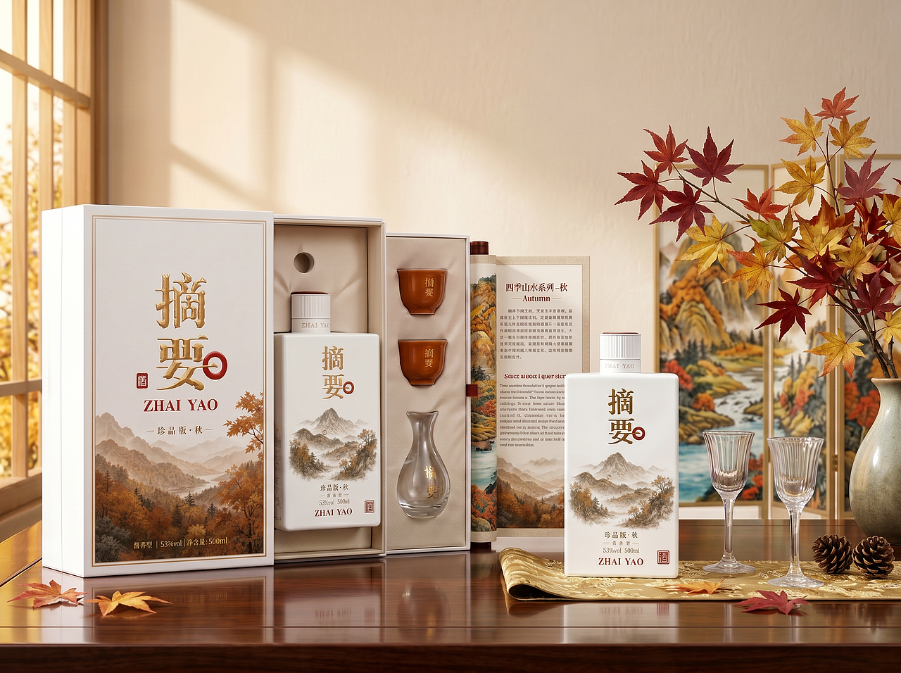 摘要·四季山水系列(图ZNDA5Mzc3MDIw) - 产品 - 站酷设计师茵小杨原创素材 - 站酷ZCOOL