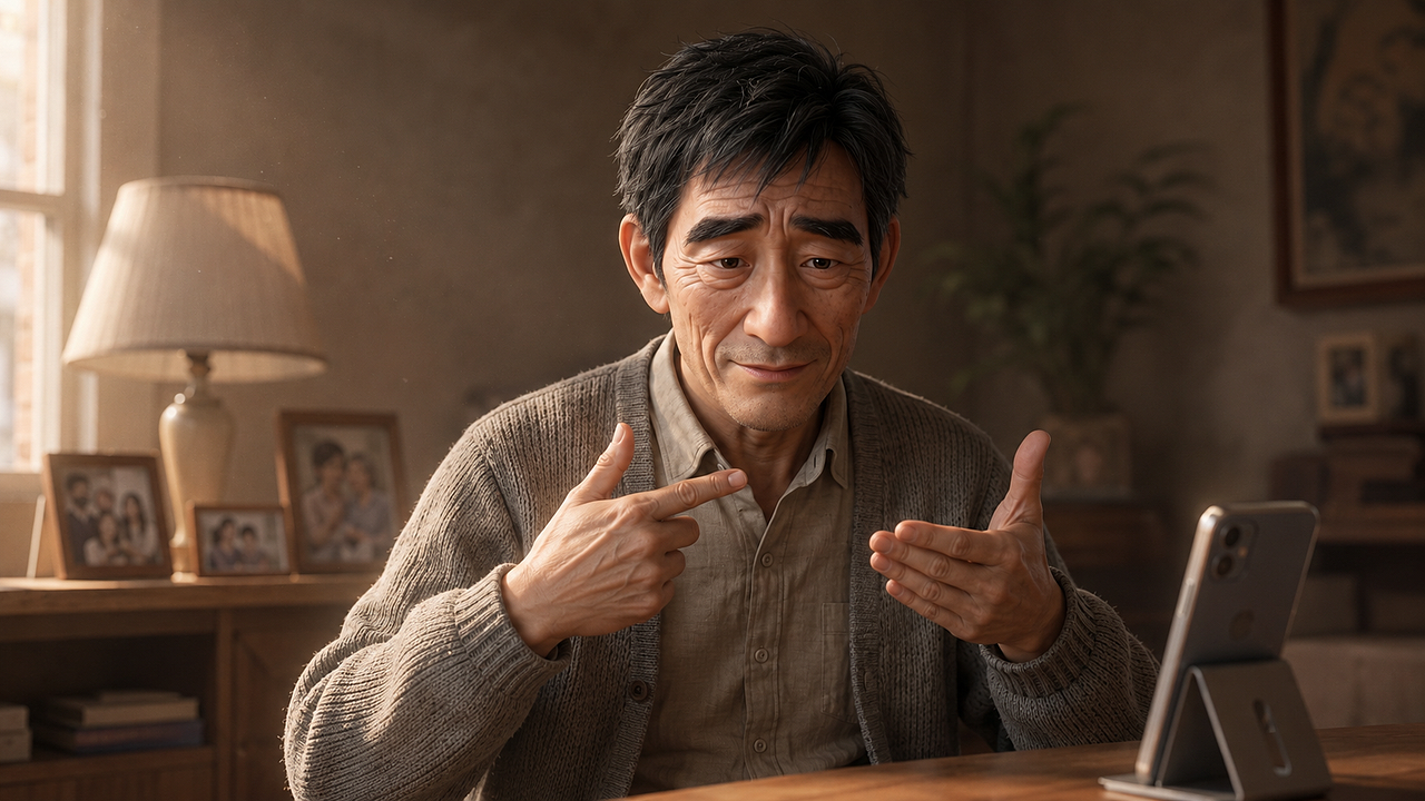 父亲节的无声来电（图ZNDA5MTkxNjUy） - AI作品 - 站酷设计师璟珩原创素材 - 站酷ZCOOL