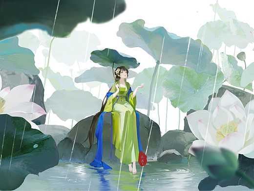 《雨荷两悠悠》