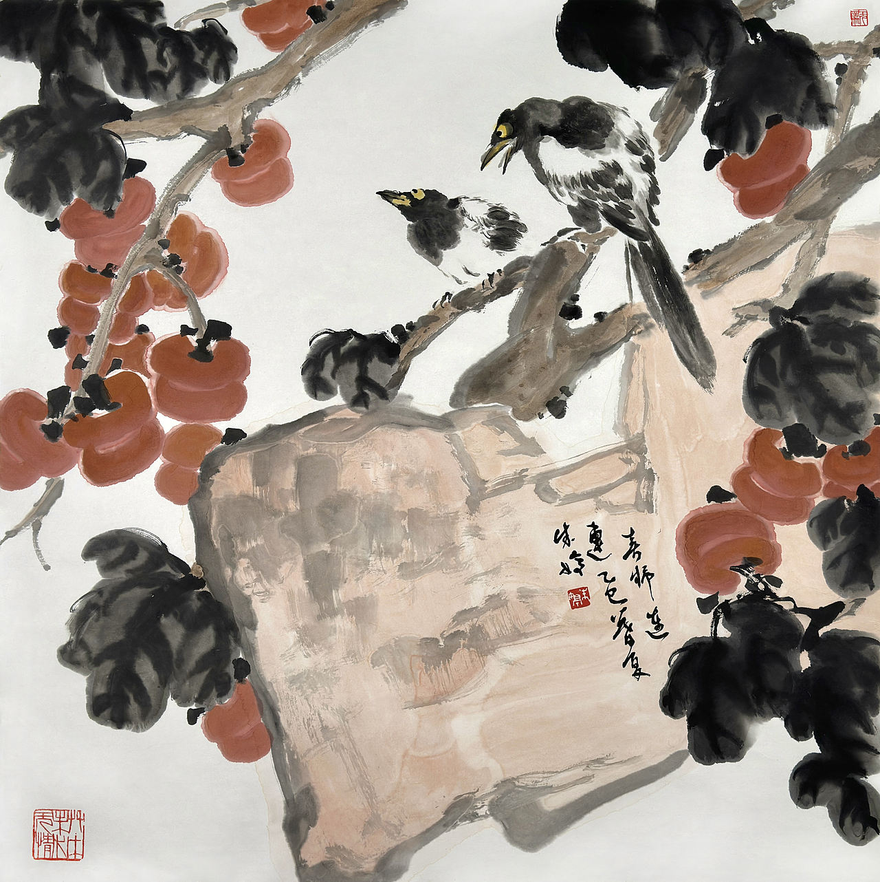 赤墨国画-059花鸟小品（图ZNDA5MjA3MDM2） - 绘画 - 站酷设计师懐古o萃翠轩原创素材 - 站酷ZCOOL