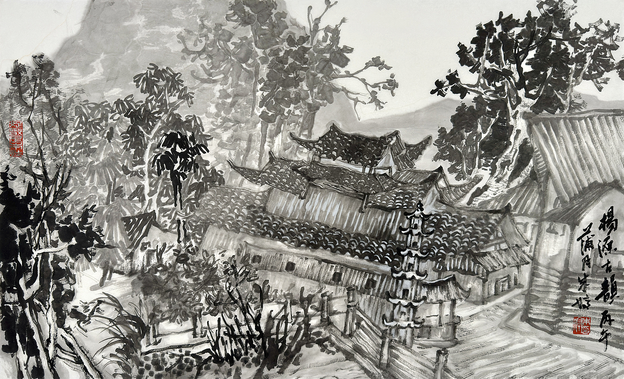 赤墨国画-062写生合集（三）（图ZNDA5MjA3NTYw） - 绘画 - 站酷设计师懐古o萃翠轩原创素材 - 站酷ZCOOL