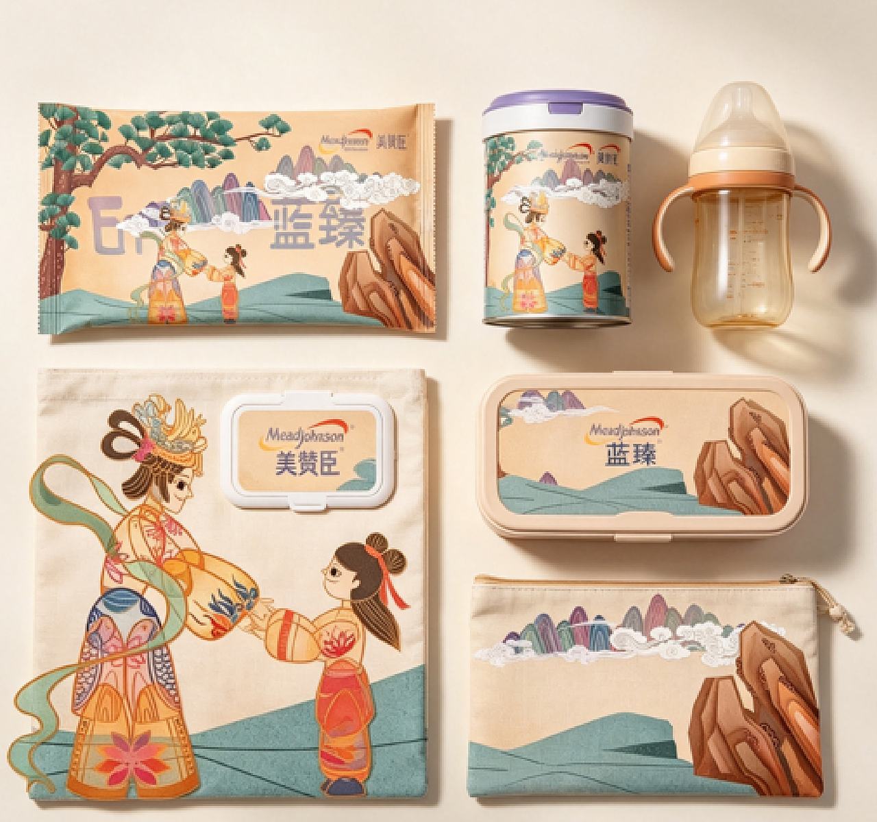 商业广告插图（母婴用品）（图ZNDA5MjE5MzE2） - 商业插画 - 站酷设计师ChongwenArt原创素材 - 站酷ZCOOL