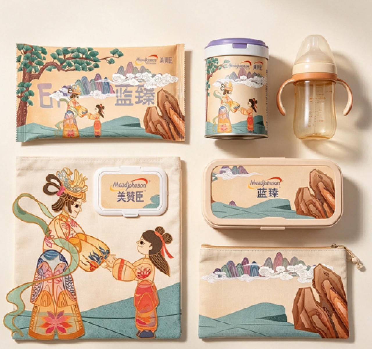 商业广告插图（母婴用品）（图ZNDA5MjE5MzE2） - 商业插画 - 站酷设计师ChongwenArt原创素材 - 站酷ZCOOL