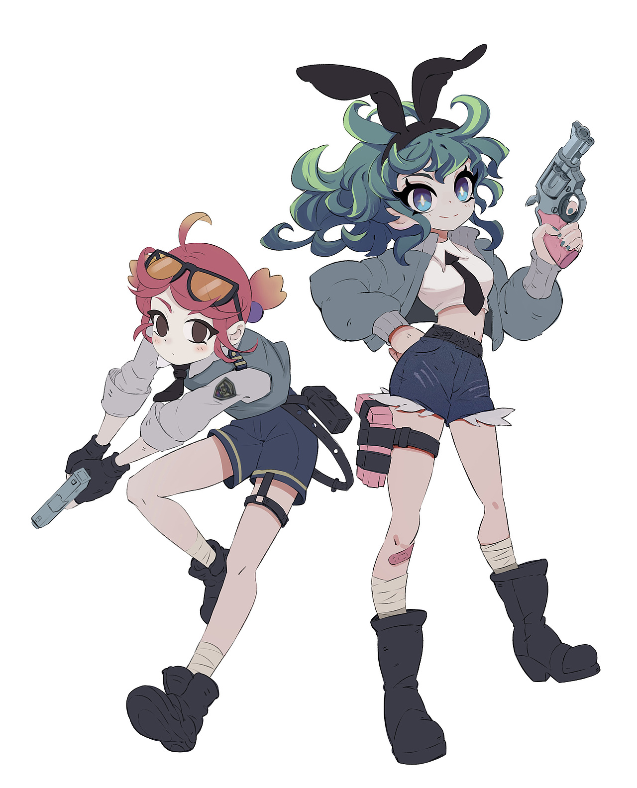 红绿CP~（图ZNDA5MjQ3Njky） - 游戏原画 - 站酷设计师风的lalala原创素材 - 站酷ZCOOL