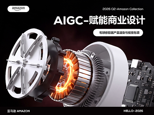 AIGC赋能商业设计：毛球修剪器产品渲染与视觉包装