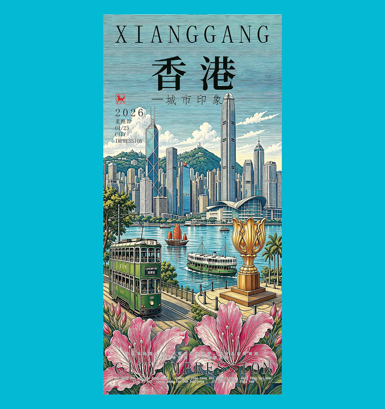 澳门、香港、长春、天津2026（图ZNDA5MjU3NDM2） - 商业插画 - 站酷设计师linchanghe河原创素材 - 站酷ZCOOL