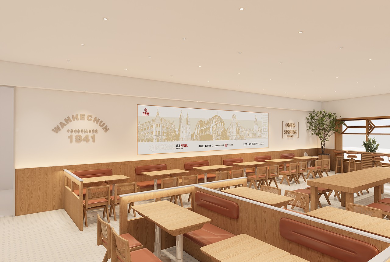 LK DESIGN|青岛万和春排骨米饭·上马利客来店设计案例(图ZNDA5MjYwNzQw) - 酒店餐饮设计 - 站酷设计师刘柯设计事务所原创素材 - 站酷ZCOOL