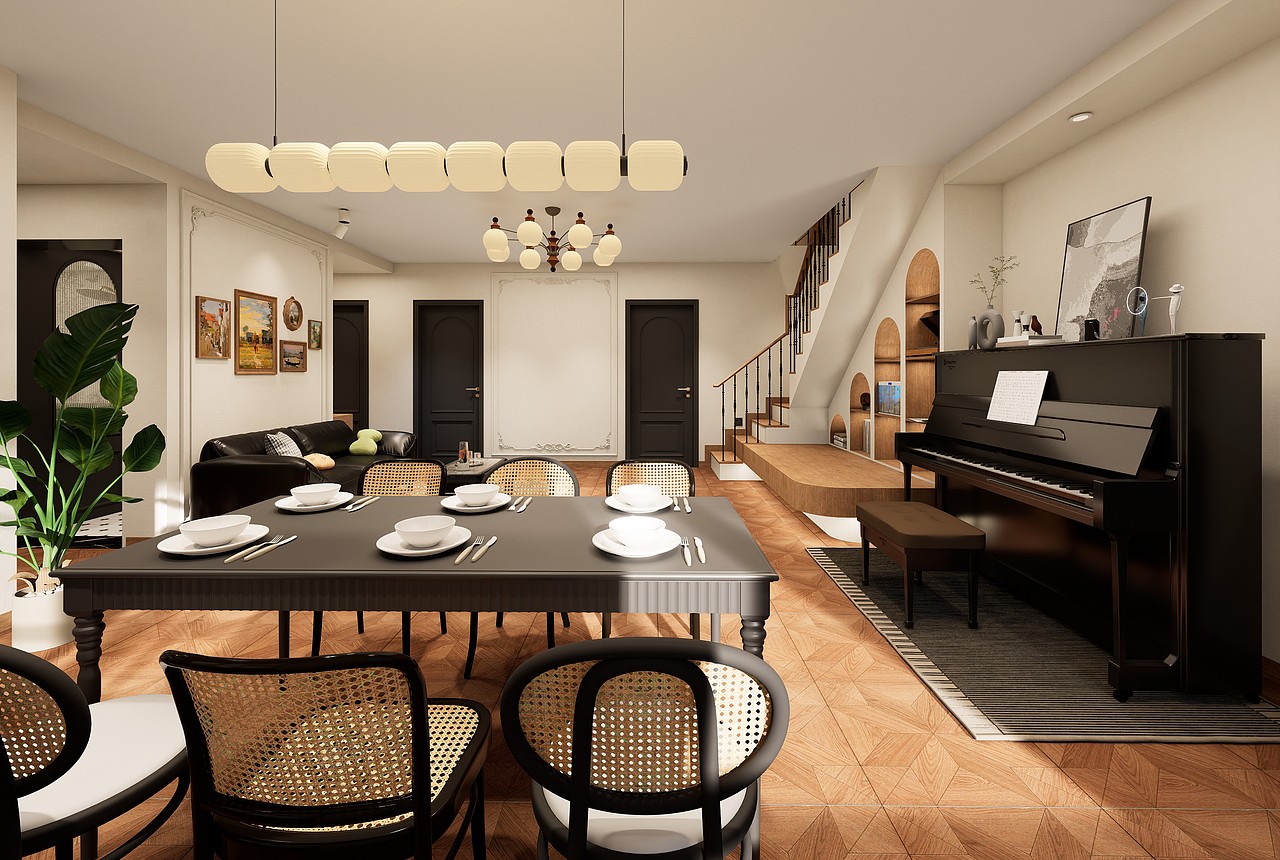 LK DESIGN丨青岛顶层复式住宅设计方案（图ZNDA5MjYyMDI0） - 家装设计 - 站酷设计师刘柯设计事务所原创素材 - 站酷ZCOOL