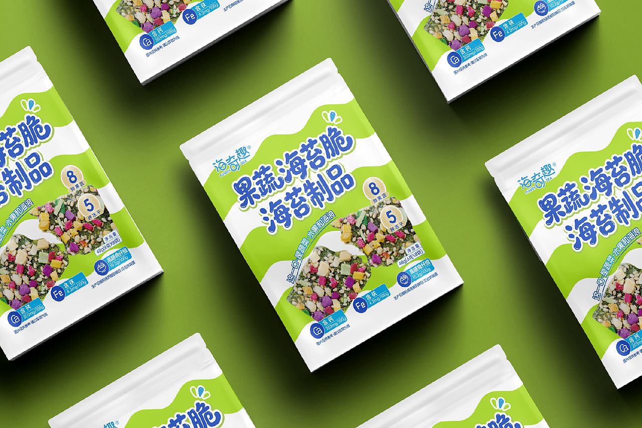 蔬果海苔脆包装设计·食品包装设计·爆款包装设计(图ZNDA5Mjc2ODA0) - 包装 - 站酷设计师朝与飞品牌设计原创素材 - 站酷ZCOOL