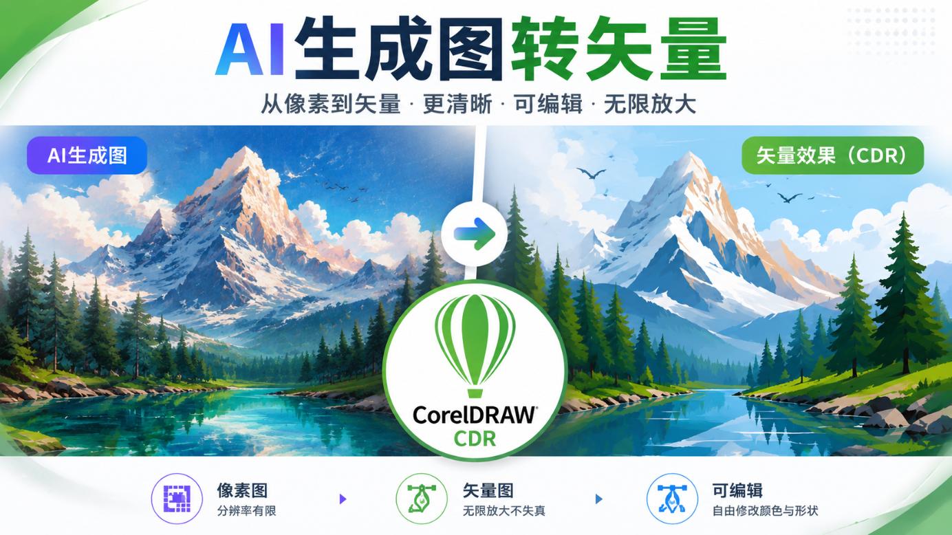 AI生成的图如何转矢量？#AIGC转矢量 #雨田侃设计 #图像转矢量 #设计思维提升班（图ZMTU3MTI4Mjg=） - 教程 - 站酷设计师雨田侃设计原创素材 - 站酷ZCOOL