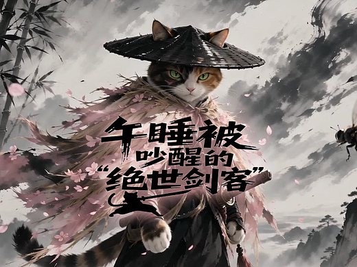 午睡被吵醒的“绝世剑客”