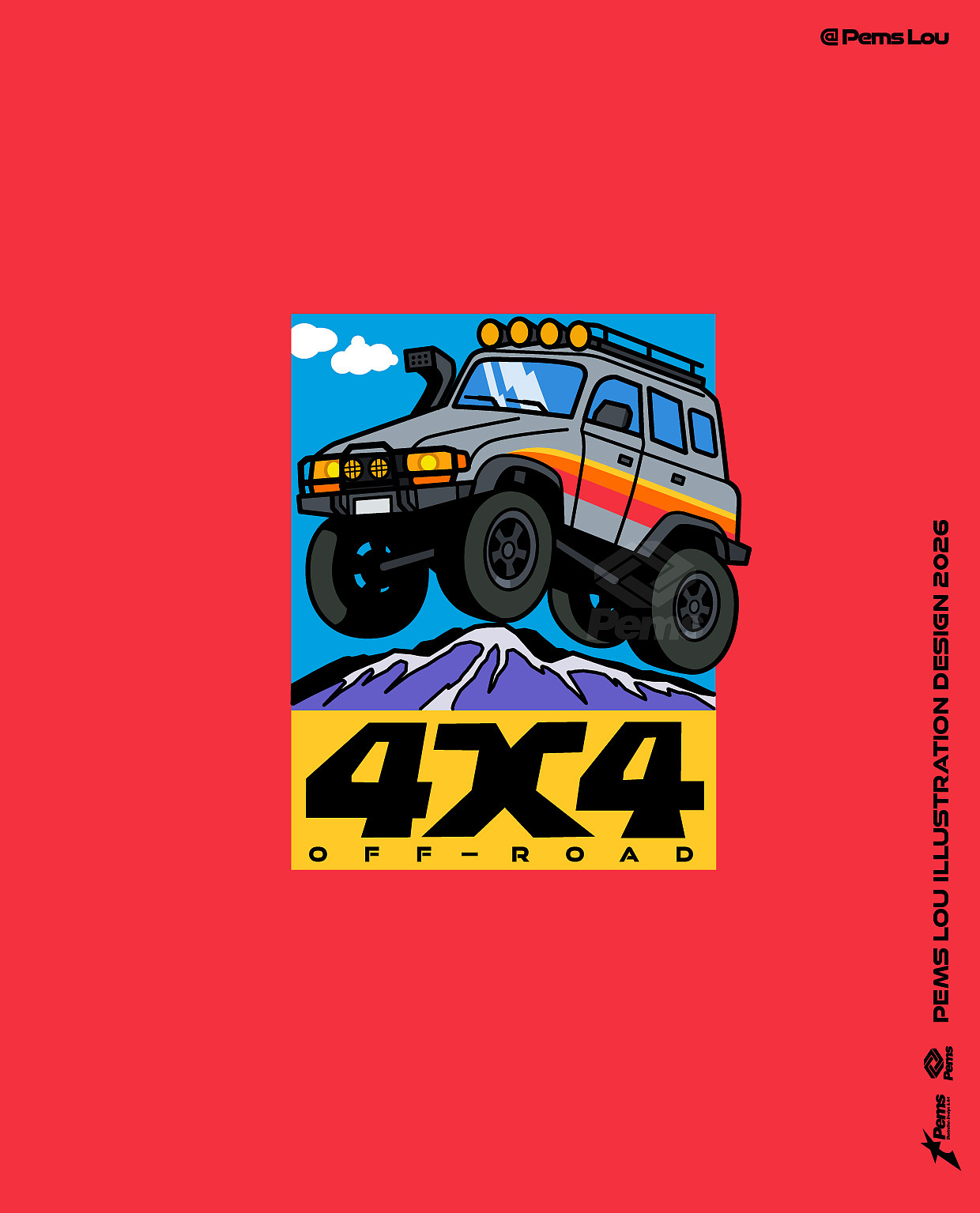 4X4 图案设计（图ZNDA5Mjg2OTA4） - 商业插画 - 站酷设计师PEMS原创素材 - 站酷ZCOOL
