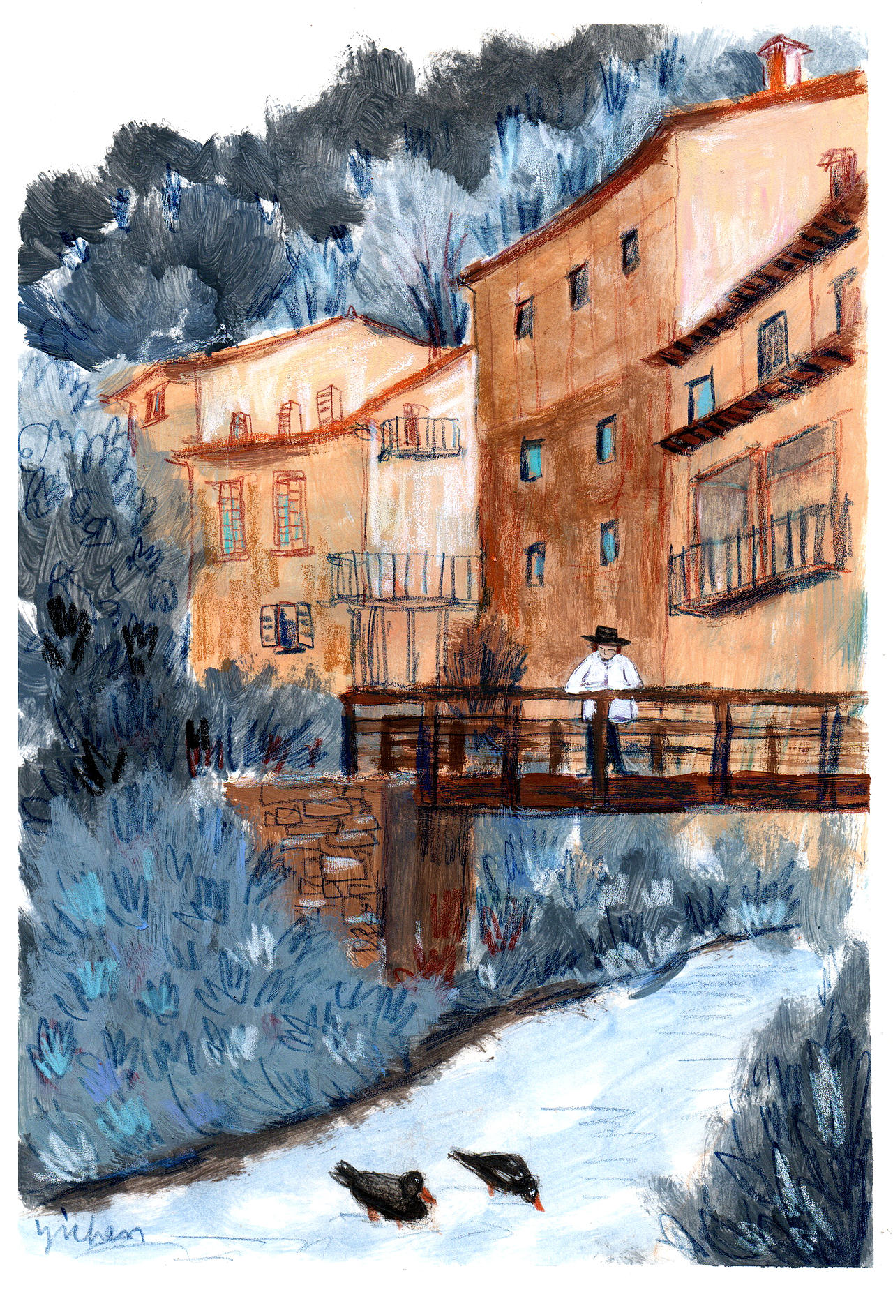 图书杂志手绘插画（图ZNDA5Mjg3MzQw） - 艺术插画 - 站酷设计师易辰YICHEN原创素材 - 站酷ZCOOL