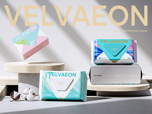 五克氮²×VELVAEON | 纸巾品牌包装设计