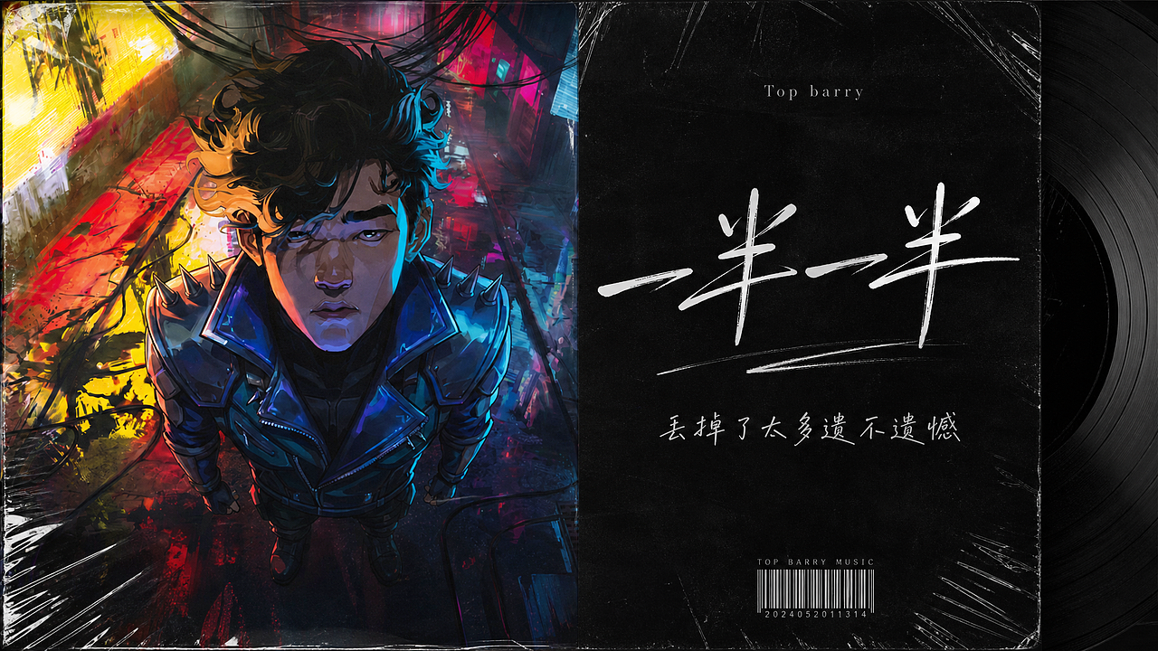 一半一半 AIMV 《半我》#MVLAND嘻哈狂欢派对(图ZNDA5MzA2NTE2) - AI作品 - 站酷设计师粿条t原创素材 - 站酷ZCOOL