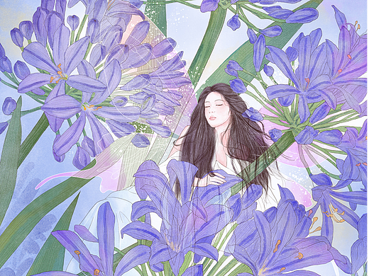 花间羽梦之百子莲
