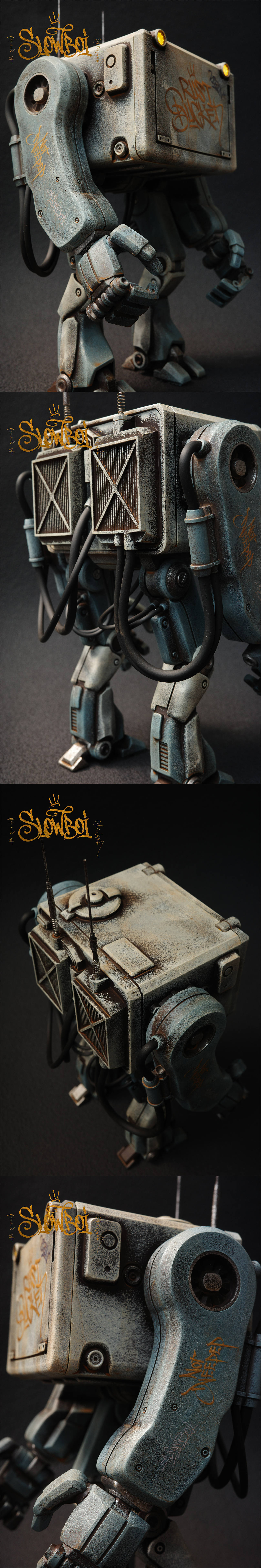 SLOWBOI 慢仔｜可动模型手办机器人偶（图ZNDA5MzIxMzky） - 手办/模玩 - 站酷设计师香蕉皮109原创素材 - 站酷ZCOOL