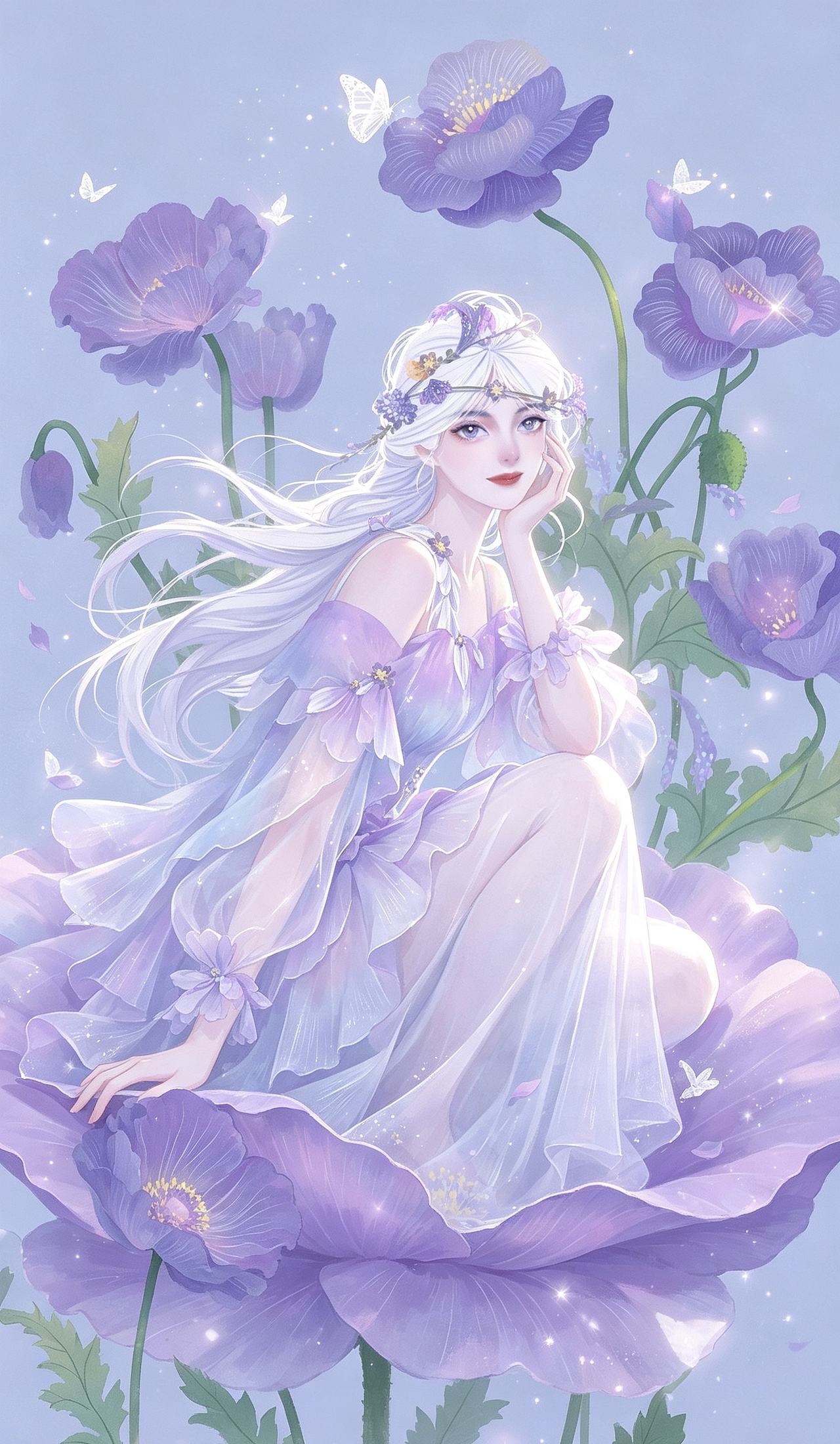 原创IP插画文创《花神之礼》（图ZNDA5MzM1ODk2） - 商业插画 - 站酷设计师ChongwenArt原创素材 - 站酷ZCOOL