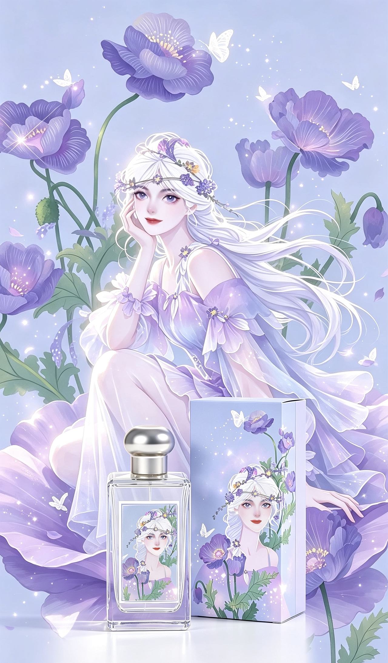 原创IP插画文创《花神之礼》（图ZNDA5MzM1ODg4） - 商业插画 - 站酷设计师ChongwenArt原创素材 - 站酷ZCOOL